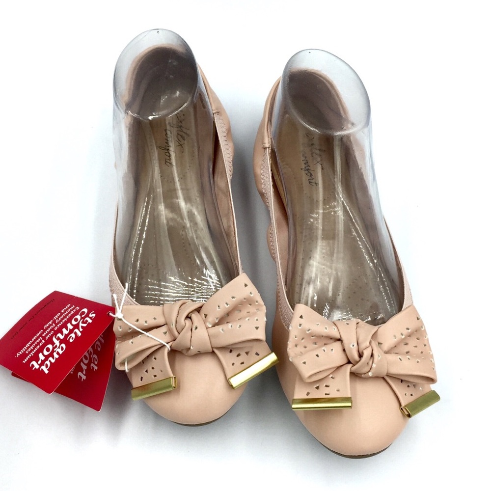DEXFLEX Comfort Women’s Casey Bow Scrunch Flat